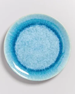 Alcachofra Teller groß grünblau