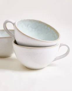Areia Teetasse & Untertasse groß classic azur 4er-Set