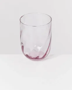 Calma Glas groß swirl lila