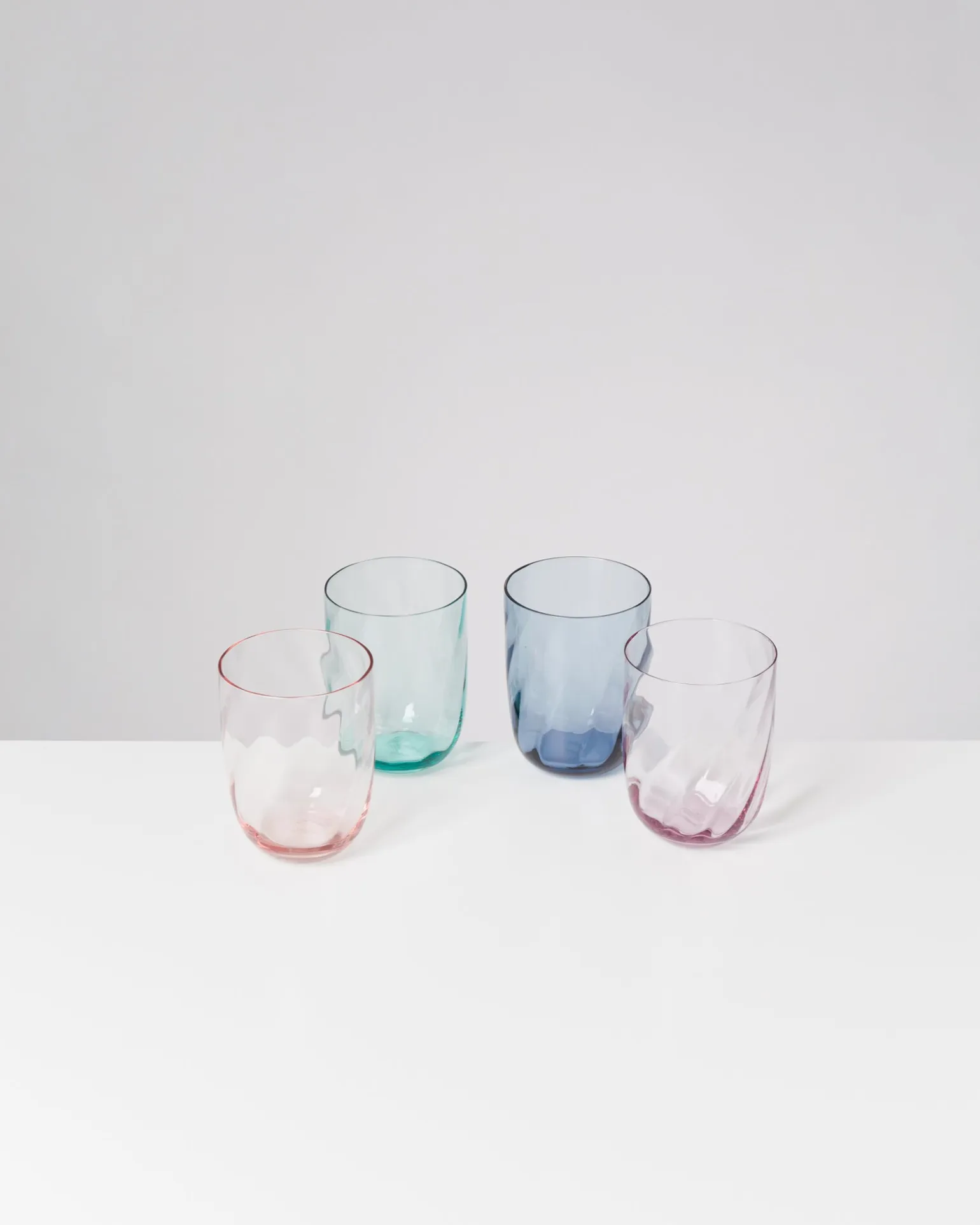 Calma Glas groß swirl lila