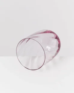 Calma Glas groß swirl lila 4er-Set