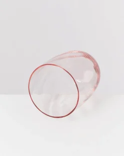 Calma Glas groß swirl rosé 4er-Set