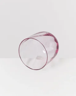 Calma Glas klein swirl lila 6er-Set