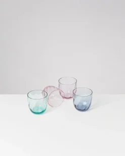 Calma Glas klein swirl lila
