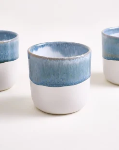 Coimbra Becher groß graublau 4er-Set