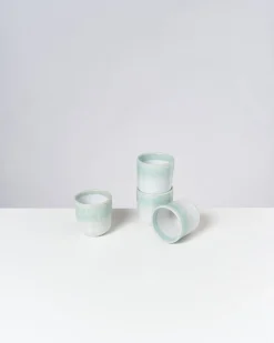 Copa Alto Becher klein mint weiß 4er-Set