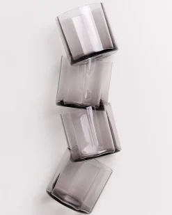 Joia Glas klein flower grau