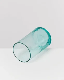 Leiria Glas klein riffled grün