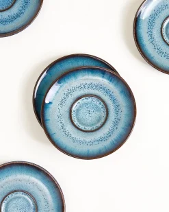 Madeira Espressotasse & Espressountertasse classic grünblau 4er-Set