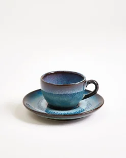 Madeira Espressountertasse classic grünblau
