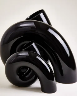 MaM x Ju Schnee Vase L schwarz