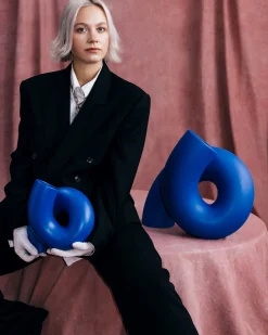 MaM x Ju Schnee Vase XL blau