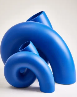 MaM x Ju Schnee Vase XL blau