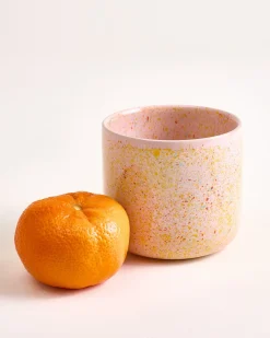 Nódoa Becher groß gesprenkelt rosa 4er-Set