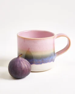 Nódoa Tasse groß dipped rosa grün 4er-Set