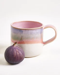 Nódoa Tasse groß dipped rosa blau