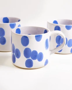 Nódoa Tasse groß gepunktet blau